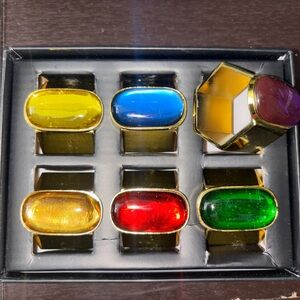 Marvel Avengers Infinity Stone Napkin Rings Set of Six